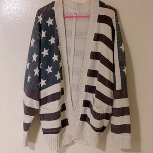 Stars and Stripes knit cardigan